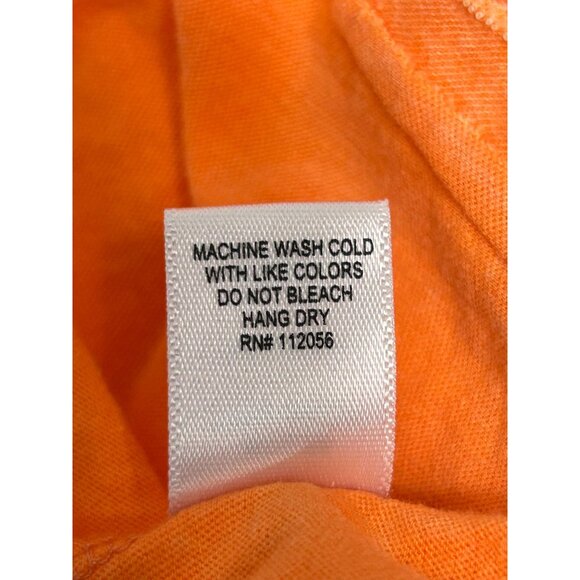 Zenana Crinkle Wash V-Neck Sleeveless Tank in Orange - Sz M - Picture 5 of 5